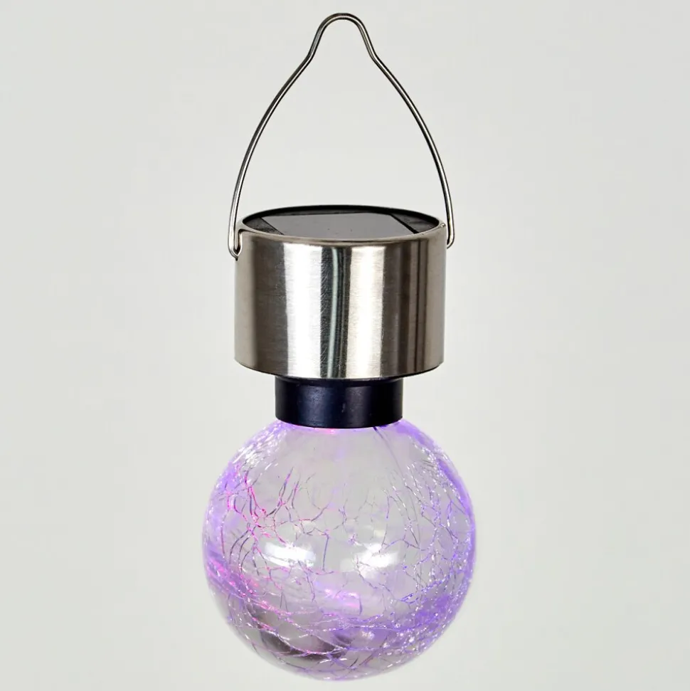 Set De Lampes Solaires Falco Led Argente, 1 Lumiere