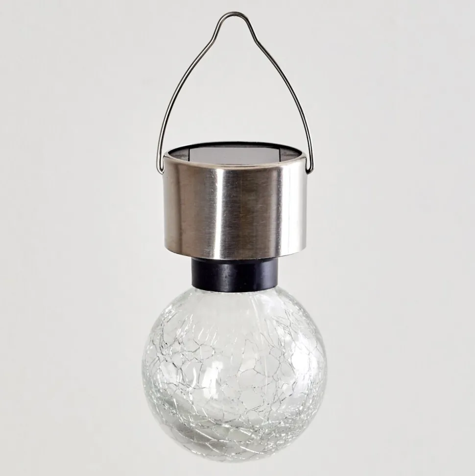 Set De Lampes Solaires Falco Led Argente, 1 Lumiere