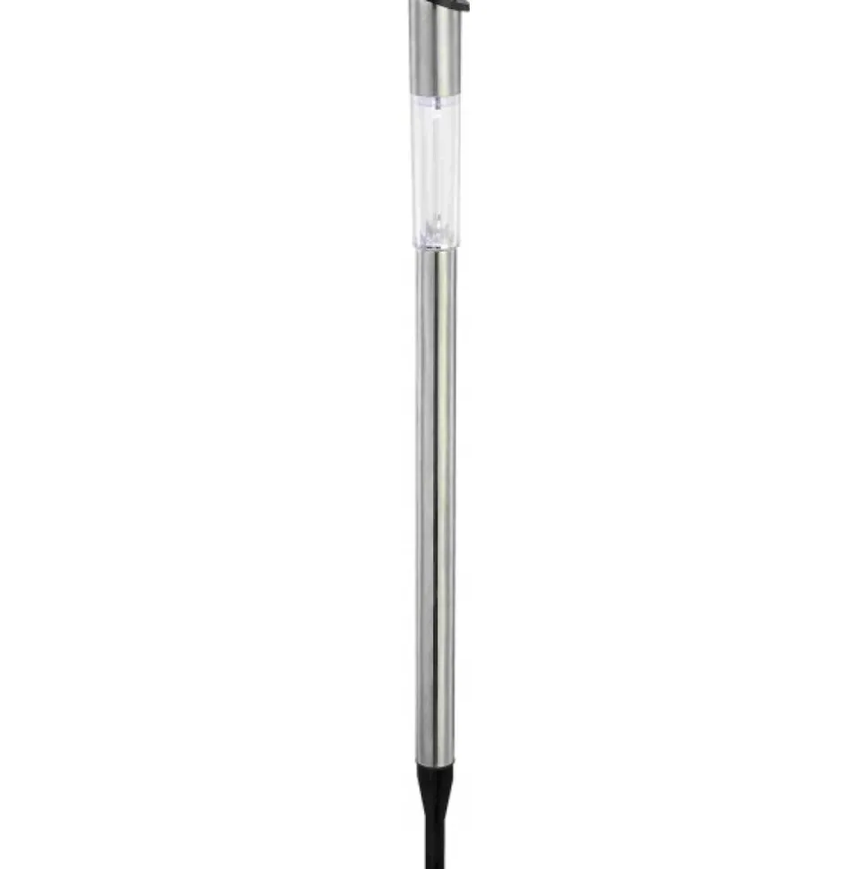 Set De Lampes Solaires Globo Solar Led Acier Inoxydable, 1 Lumiere