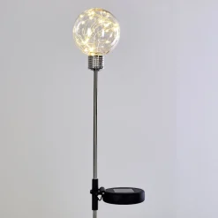 Set De Lampes Solaires Hilda Led Chrome, 20 Lumieres