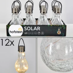 Set De Lampes Solaires Tian Led Argente, 1 Lumiere