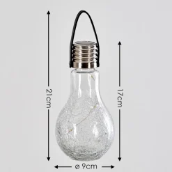 Set De Lampes Solaires Tian Led Argente, 1 Lumiere