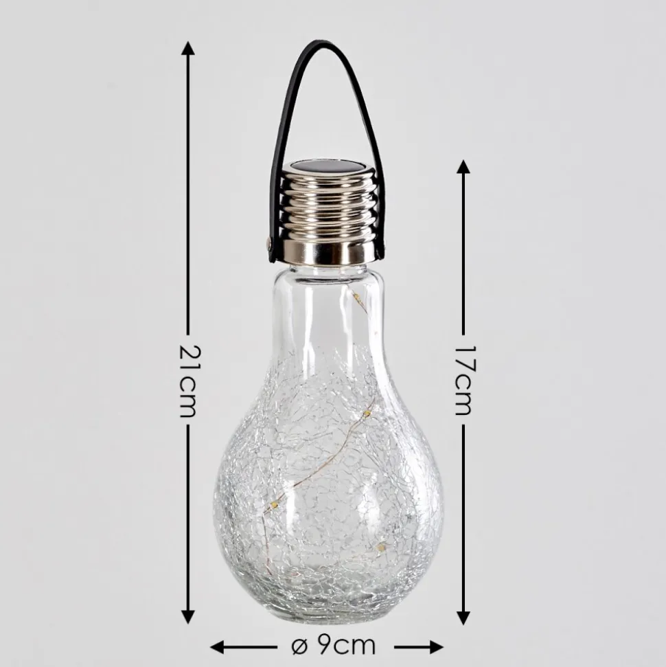 Set De Lampes Solaires Tian Led Argente, 1 Lumiere