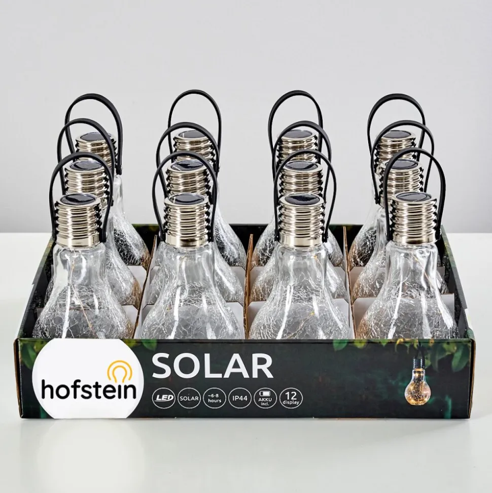 Set De Lampes Solaires Tian Led Argente, 1 Lumiere
