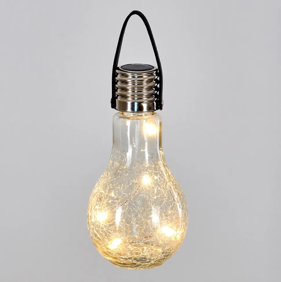 Set De Lampes Solaires Tian Led Argente, 1 Lumiere