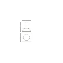 Spot A Encastrer Philips Hue Ambiance White Milliskin Argente, 1 Lumiere