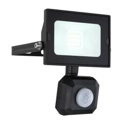 Spot De Jardin Globo Helga Led Noir, 1 Lumiere, Detecteur De Mouvement