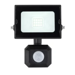 Spot De Jardin Globo Helga Led Noir, 1 Lumiere, Detecteur De Mouvement