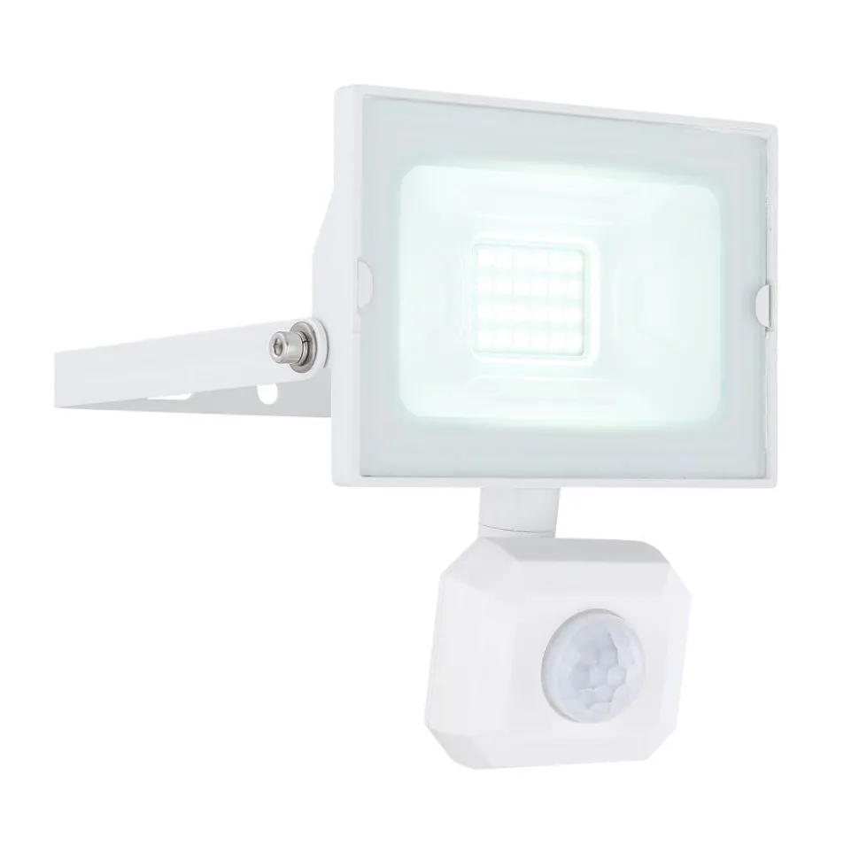 Spot De Jardin Globo Helga Led Blanc, 1 Lumiere, Detecteur De Mouvement