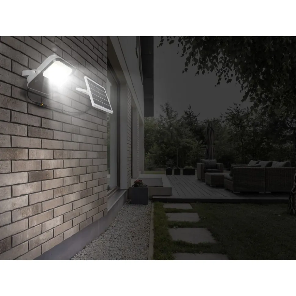 Spot De Jardin Globo Solar Led Gris, 1 Lumiere, Telecommandes