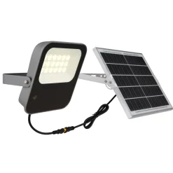 Spot De Jardin Globo Solar Led Gris, 1 Lumiere, Telecommandes