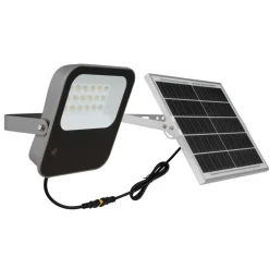 Spot De Jardin Globo Solar Led Gris, 1 Lumiere, Telecommandes