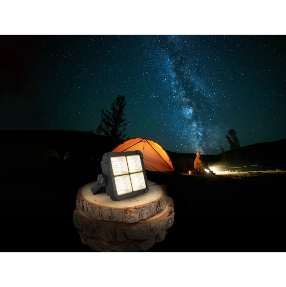 Spot De Jardin Globo Solar Led Noir, 1 Lumiere