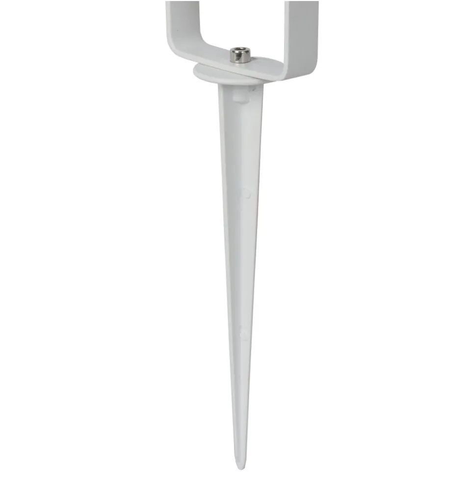 Spot De Jardin Lucide Taylor Blanc, 1 Lumiere, Detecteur De Mouvement