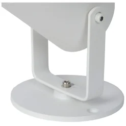Spot De Jardin Lucide Taylor Blanc, 1 Lumiere, Detecteur De Mouvement