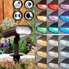 Spot De Jardinusmagama Solar Led Noir, 1 Lumiere, Detecteur De Mouvement, Changeur De Couleurs