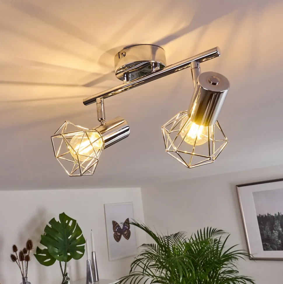 Spot De Plafond Globo Xara Chrome, 2 Lumieres