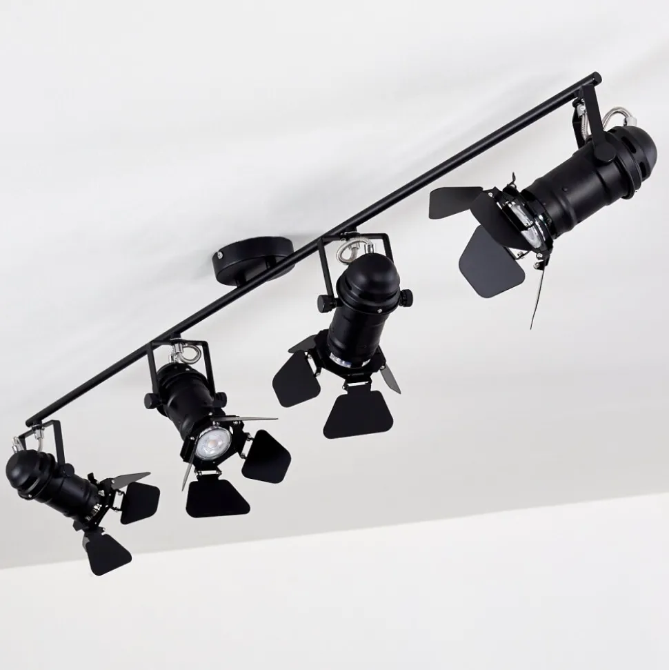 Spot De Plafond Lichinga Noir, 4 Lumieres