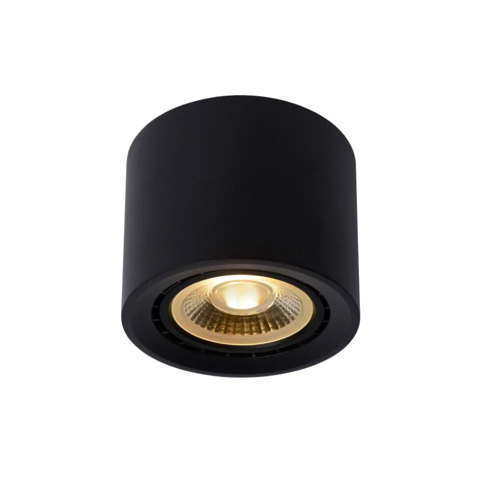 Spot De Plafond Lucide Fedler Noir, 1 Lumiere