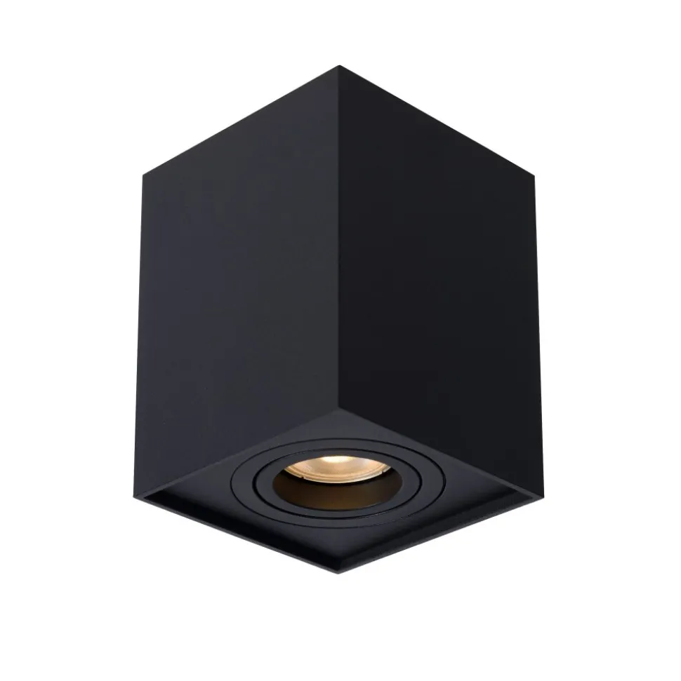 Spot De Plafond Lucide Tube Noir, 1 Lumiere