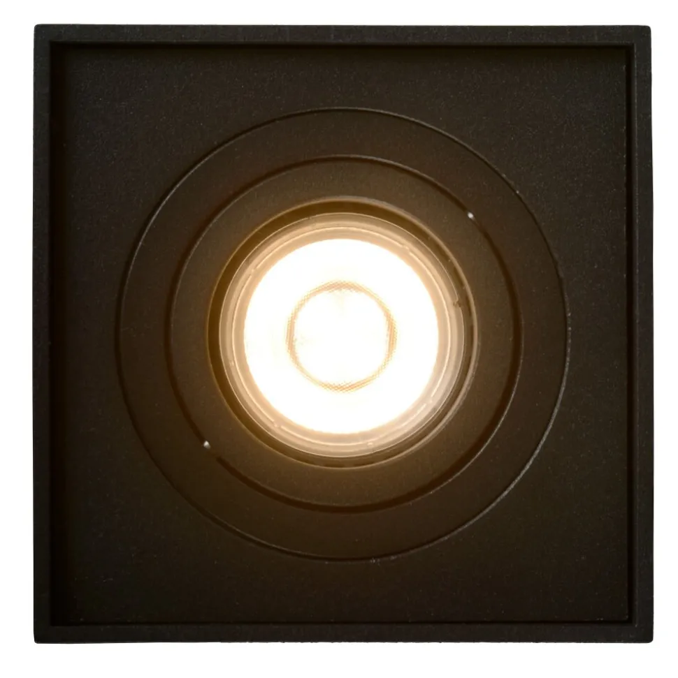 Spot De Plafond Lucide Tube Noir, 1 Lumiere