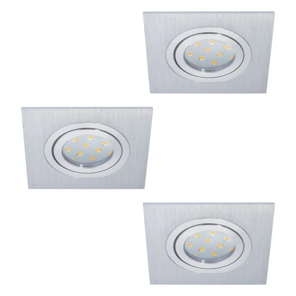 Spot Encastrable Eglo Areitio Led Aluminium, 3 Lumieres