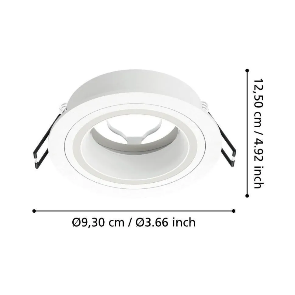 Spot Encastrable Eglo Carosso Blanc, 1 Lumiere