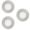 Spot Encastrable Eglo Fueva-Z Led Nickel Mat, 3 Lumieres