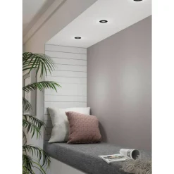 Spot Encastrable Eglo Peneto Led Noir, 3 Lumieres