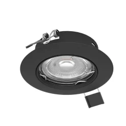 Spot Encastrable Eglo Peneto Led Noir, 1 Lumiere