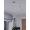 Spot Encastrable Eglo Saliceto Led Noir, 3 Lumieres