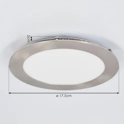 Spot Encastrable Finsrud Led Nickel Mat, 1 Lumiere