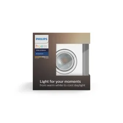 Spot Encastrable, Kit D'Extension Philips Hue Ambiance White Milliskin Blanc, 1 Lumiere