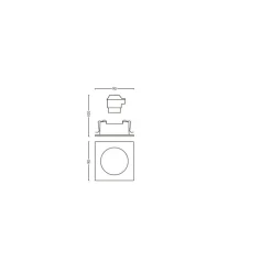 Spot Encastrable, Kit D'Extension Philips Hue Ambiance White Milliskin Blanc, 1 Lumiere