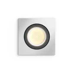 Spot Encastrable, Kit D'Extension Philips Hue Ambiance White & Color Centura Argente, 1 Lumiere, Changeur De Couleurs