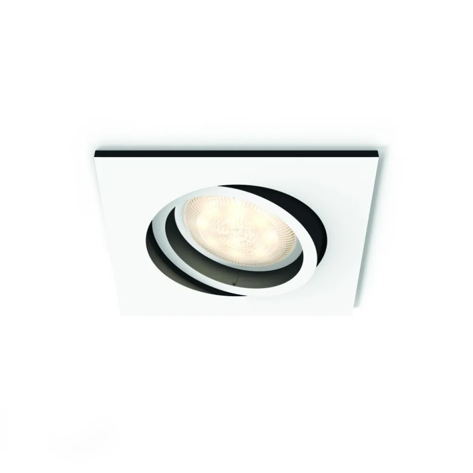 Spot Encastrable, Kit D'Extension Philips Hue Ambiance White Milliskin Blanc, 1 Lumiere, Telecommandes