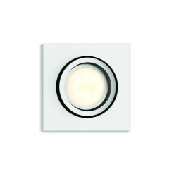 Spot Encastrable, Kit D'Extension Philips Hue Ambiance White Milliskin Blanc, 1 Lumiere, Telecommandes