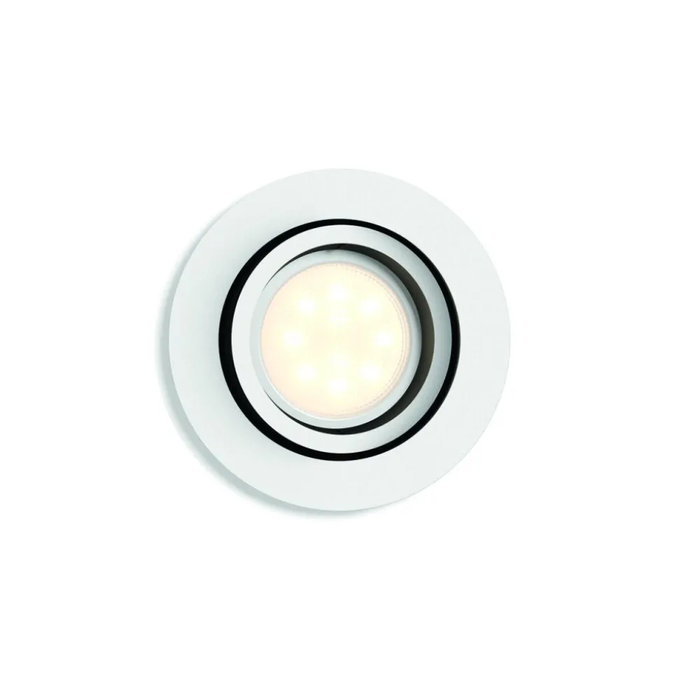 Spot Encastrable, Kit D'Extension Philips Hue Ambiance White Milliskin Blanc, 1 Lumiere, Telecommandes