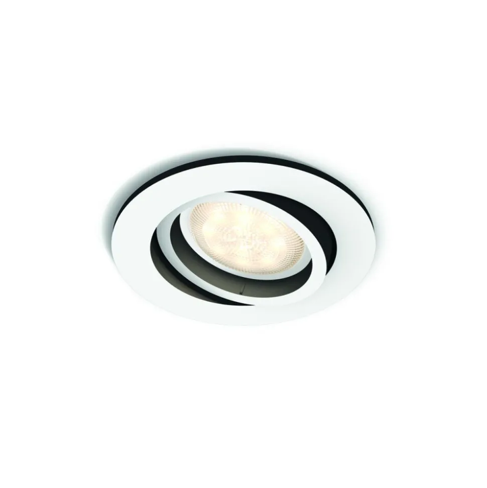 Spot Encastrable, Kit D'Extension Philips Hue Ambiance White Milliskin Blanc, 1 Lumiere, Telecommandes
