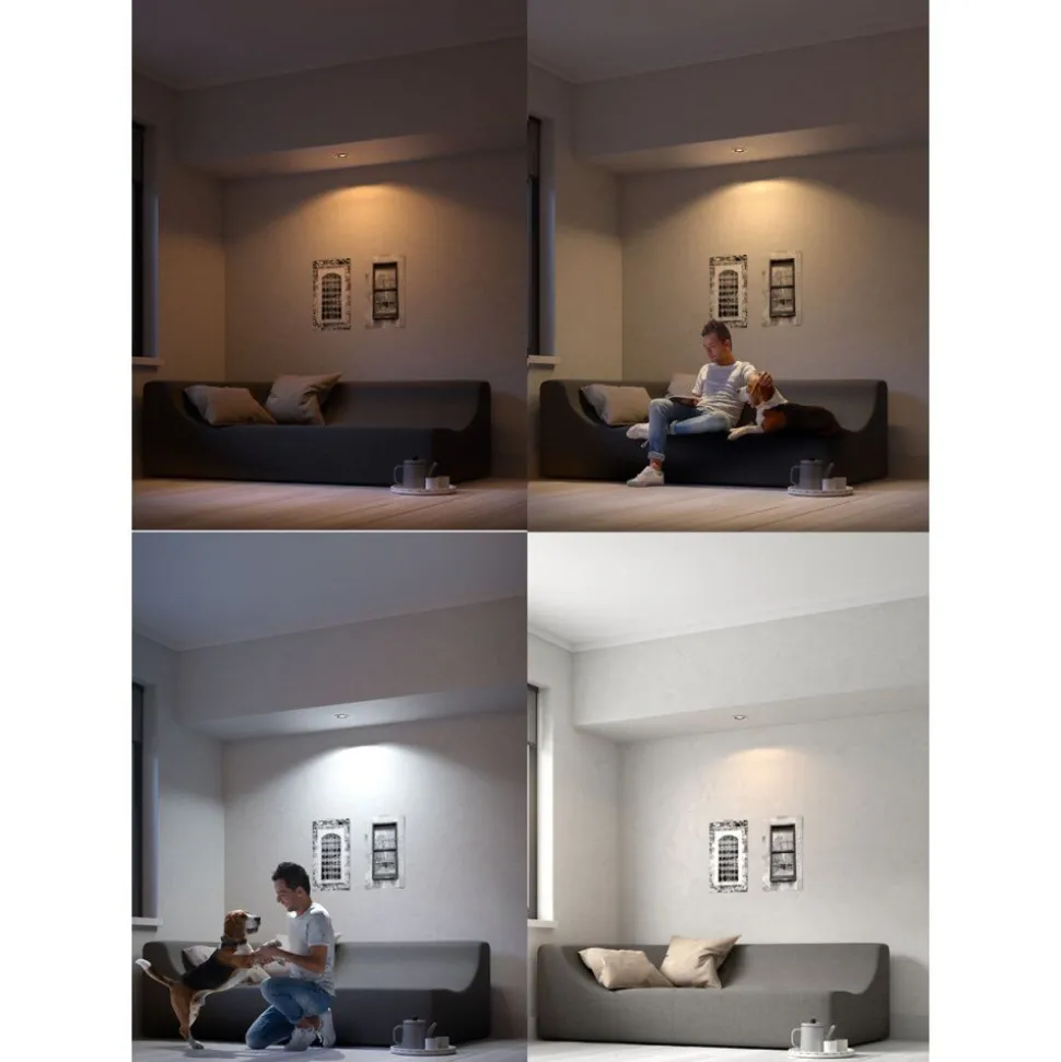 Spot Encastrable, Kit D'Extension Philips Hue Ambiance White Milliskin Blanc, 1 Lumiere, Telecommandes