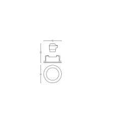 Spot Encastrable, Kit D'Extension Philips Hue Ambiance White Milliskin Blanc, 1 Lumiere, Telecommandes