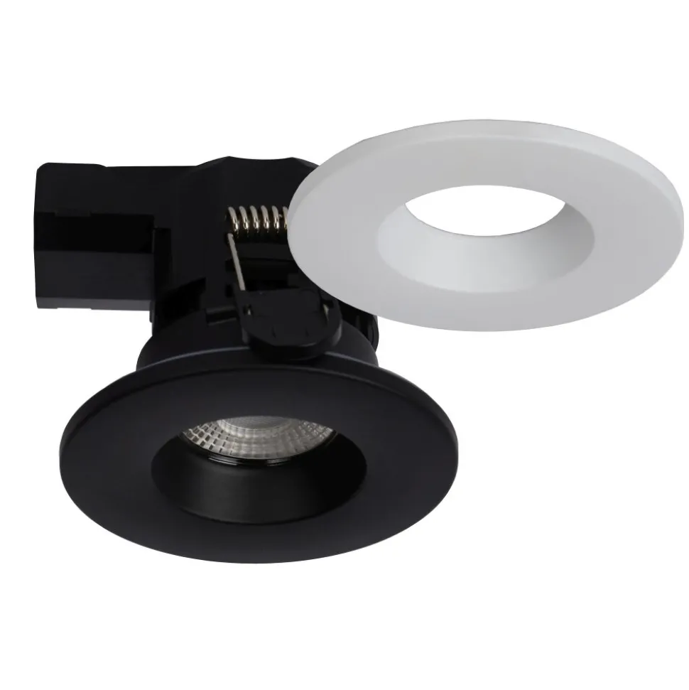 Spot Encastrable Lucide Binky Led Noir, 1 Lumiere