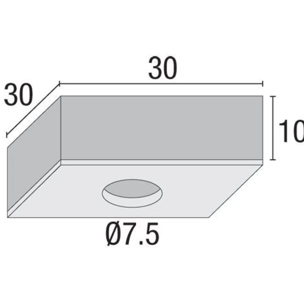 Spot Encastrable Nordlux Triton Chrome, 3 Lumieres