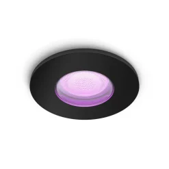 Spot Encastrable Philips Hue Xamento Led Noir, 1 Lumiere, Changeur De Couleurs
