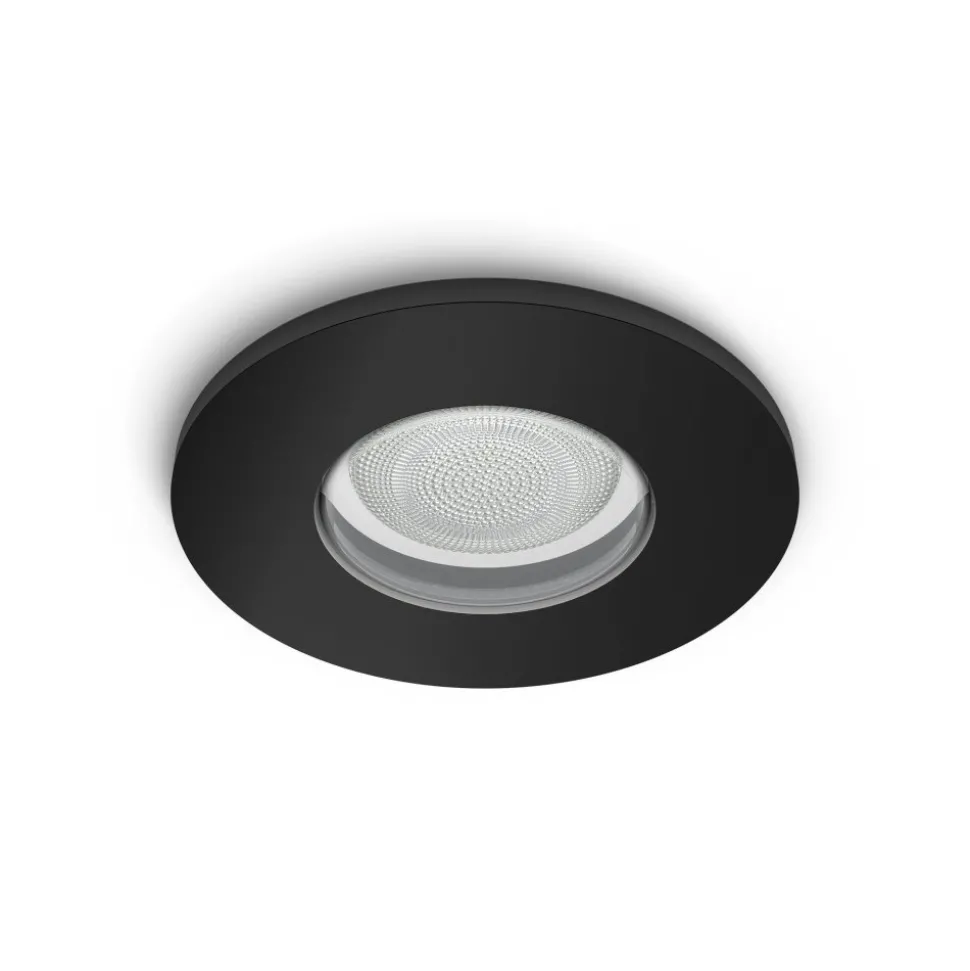 Spot Encastrable Philips Hue Xamento Led Noir, 1 Lumiere, Changeur De Couleurs