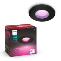 Spot Encastrable Philips Hue Xamento Led Noir, 1 Lumiere, Changeur De Couleurs