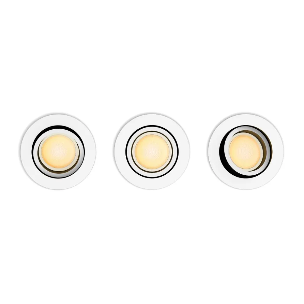 Spot Encastrable Philips Hue Milliskin Led Blanc, 3 Lumieres