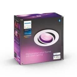 Spot Encastrable Philips Hue Centura Led Blanc, 1 Lumiere, Changeur De Couleurs