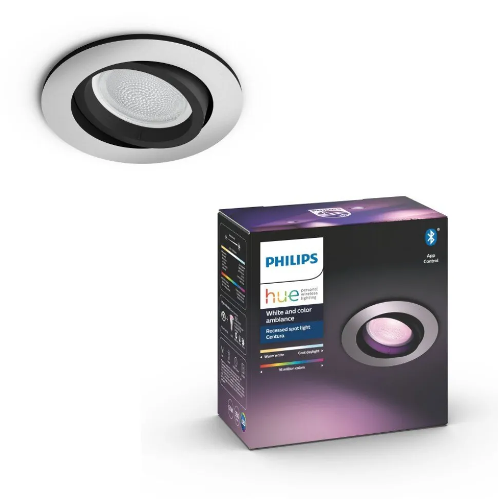 Spot Encastrable Philips Hue Centura Led Blanc, 1 Lumiere, Changeur De Couleurs