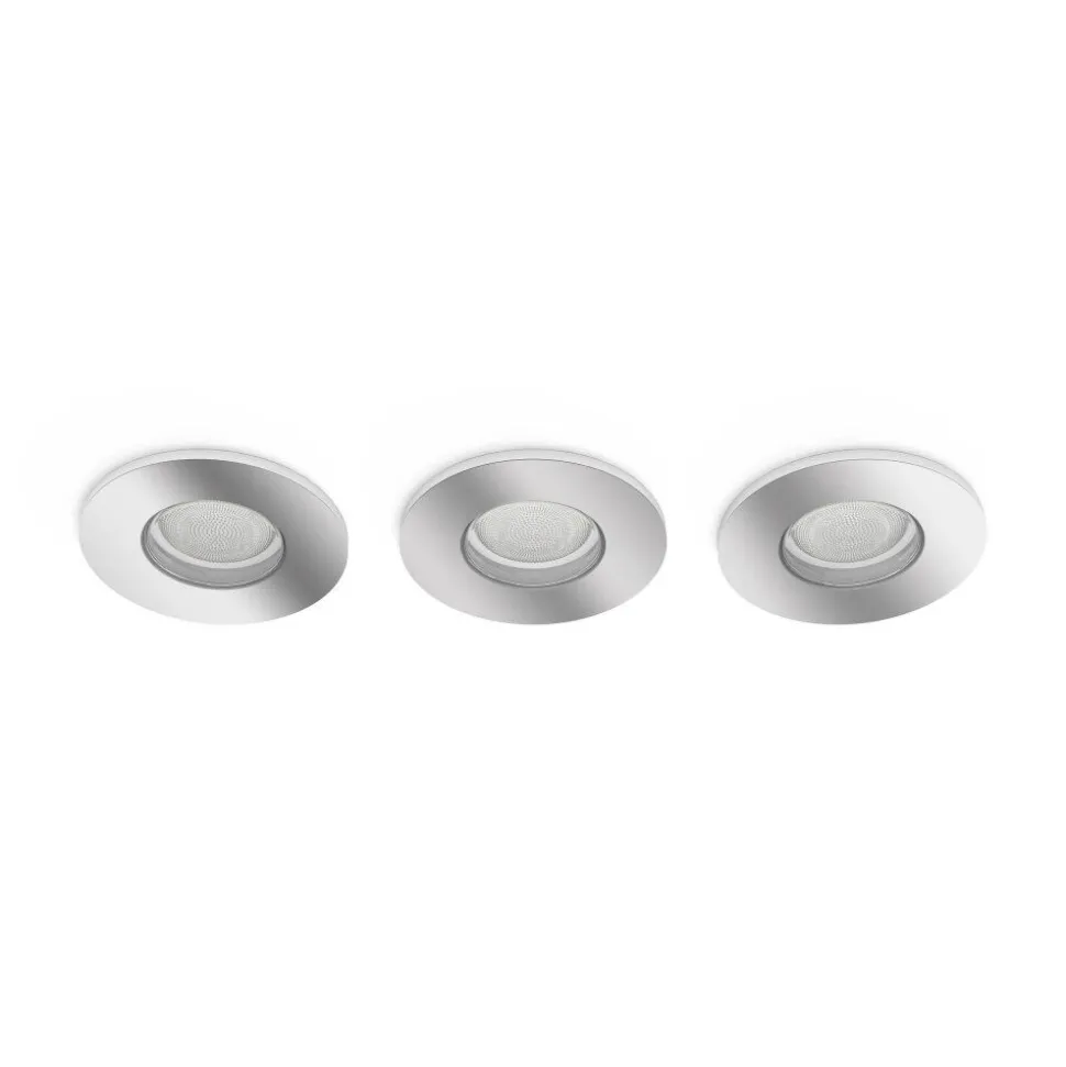 Spot Encastrable Philips Hue Xamento Led Chrome, 3 Lumieres